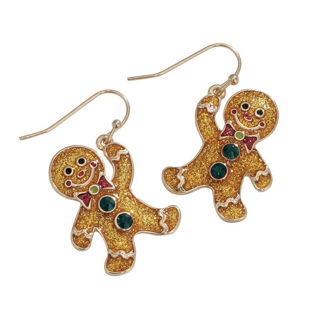 Gingerbread Men Earrings Earrings Periwinkle   